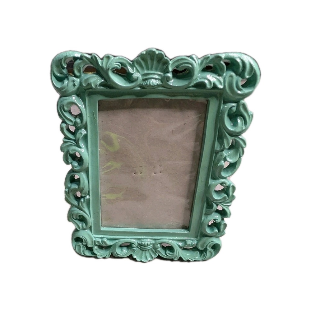 Michaels Ornate Baroque Teal Rectangular Picture Frame - Small Tabletop